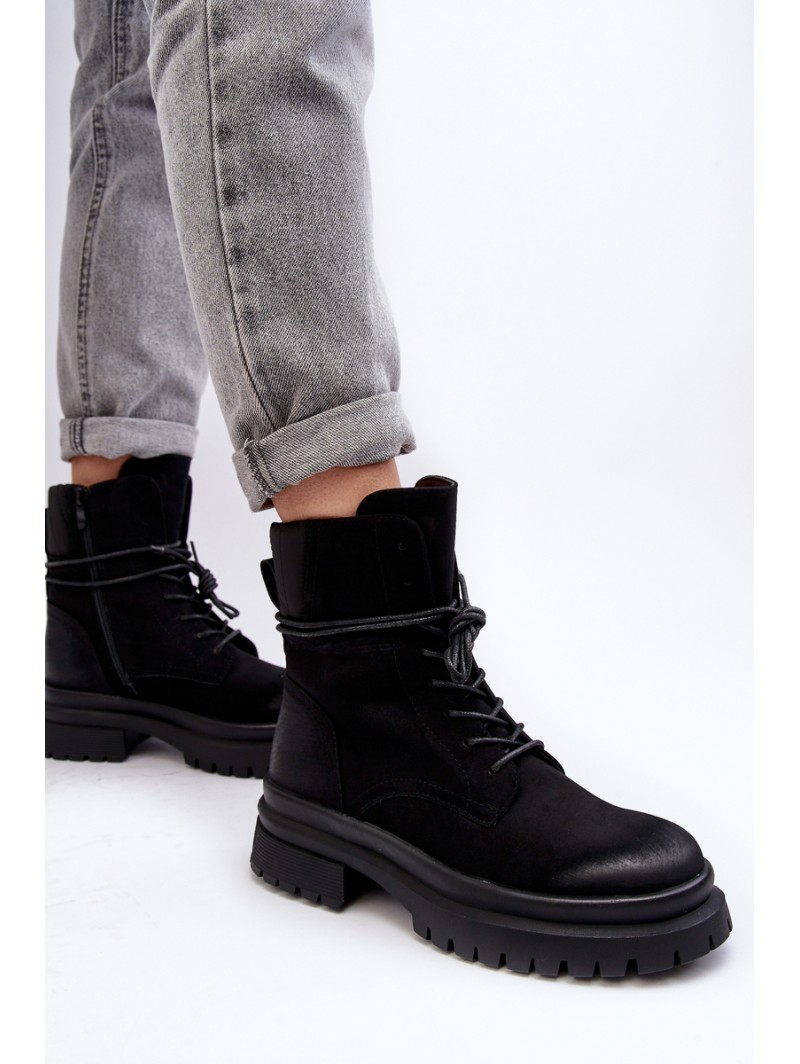 Women's Chunky Sole Ankle Boots Black Narelona Women's Chunky Sole Ankle Boots Black Narelona