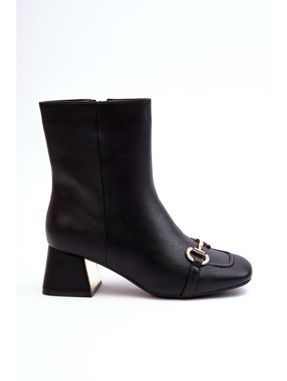Ankle Boots With Embellishment Black Adinah 2