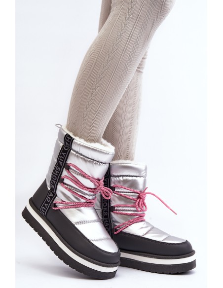 Women's Snow Boots with Silver Laces Lilara