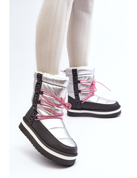 Women's Snow Boots with Silver Laces Lilara