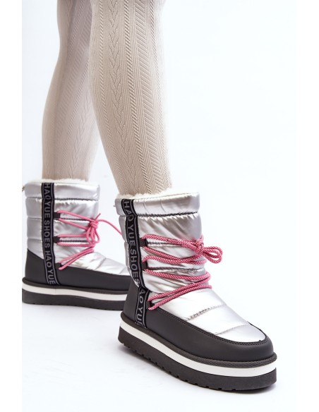Women's Snow Boots with Silver Laces Lilara