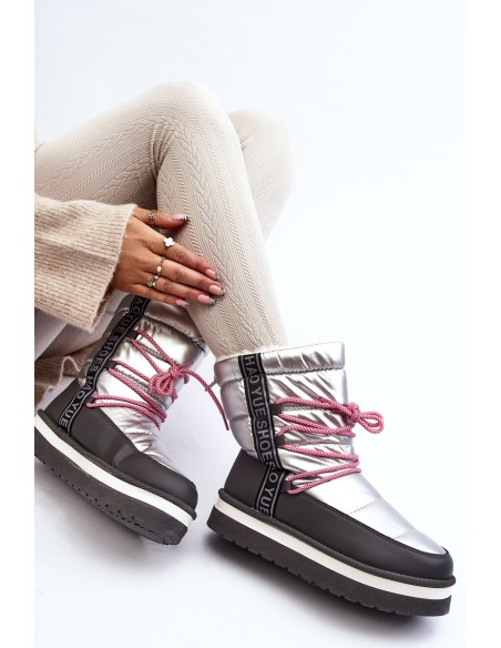 Women's Snow Boots with Silver Laces Lilara