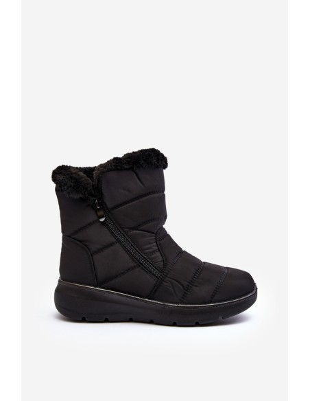 Warm Wedge Snow Boots Black Calena