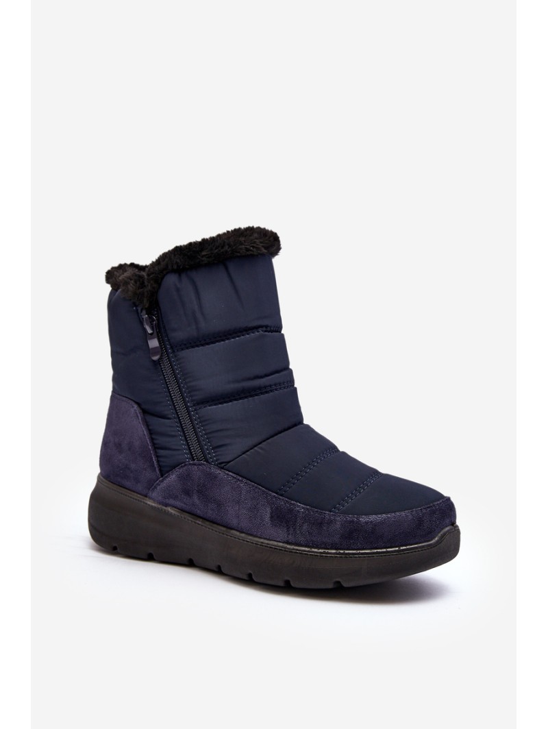 Women's Snow Boots with Fur Navy Primose