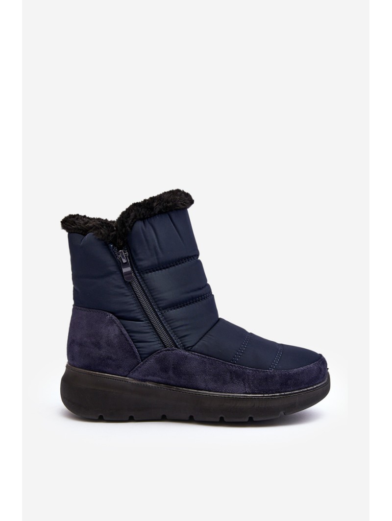 Women's Snow Boots with Fur Navy Primose