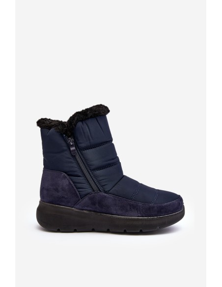 Women's Snow Boots with Fur Navy Primose