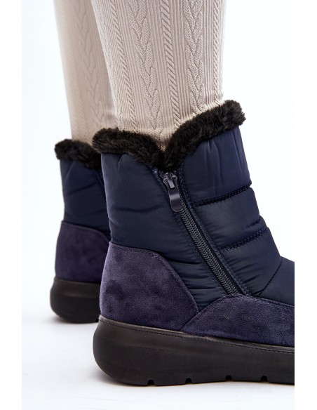 Women's Snow Boots with Fur Navy Primose