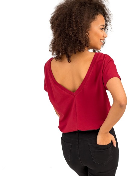 T-shirt-RV-TS-4662.86-bordowy