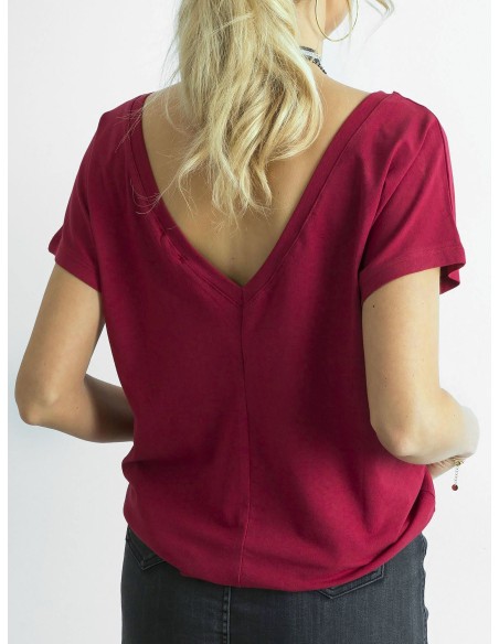 T-shirt-RV-TS-4662.86-bordowy