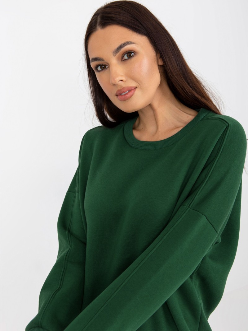 Megztinis tamsiai žalias