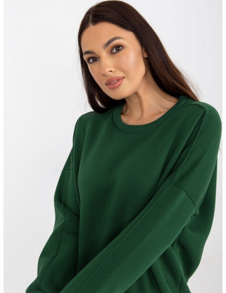 Megztinis tamsiai žalias