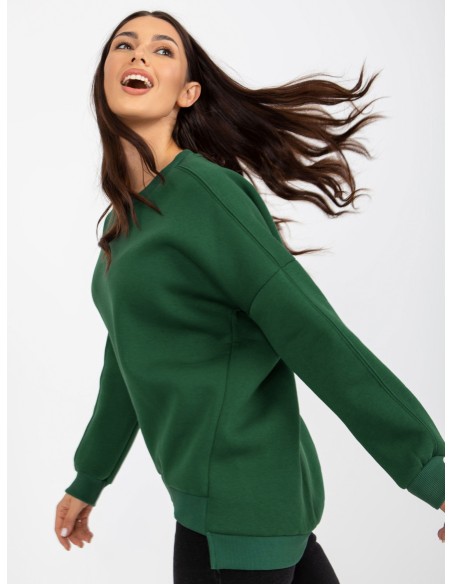 Megztinis tamsiai žalias