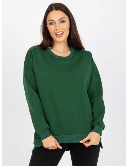 Megztinis tamsiai žalias