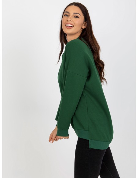 Megztinis tamsiai žalias