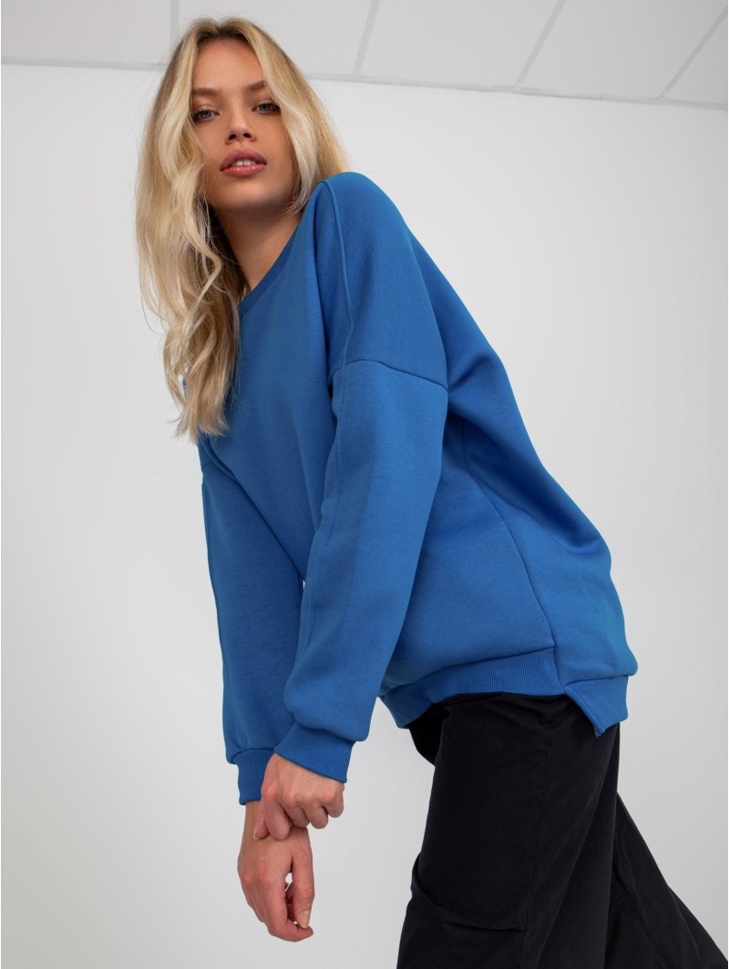 Megztinis tamsiai mėlynas