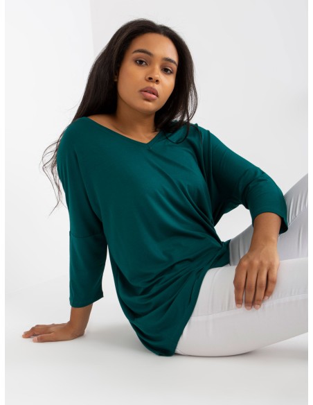 Bluzka-RV-BZ-5745.18-ciemny zielony
