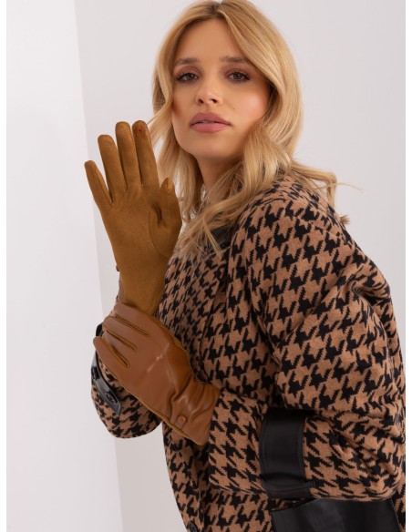 Rękawiczki-AT-RK-239802.28-jasny brązowy