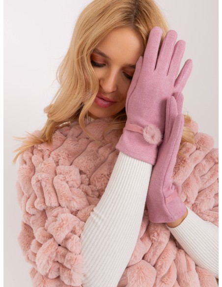Rękawiczki-AT-RK-23904.27-jasny różowy