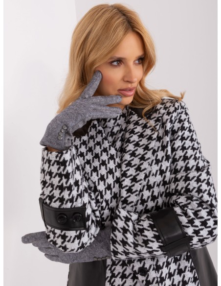 Rękawiczki-AT-RK-239302.10X-ciemny szary