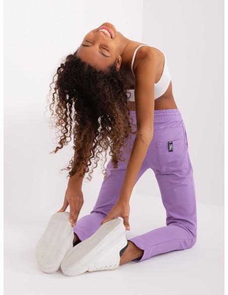Spodnie dresowe-RV-DR-8380.25P-jasny fioletowy