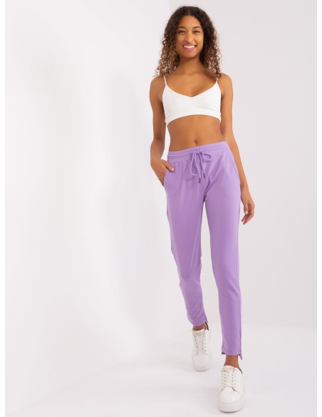Spodnie dresowe-RV-DR-8380.25P-jasny fioletowy
