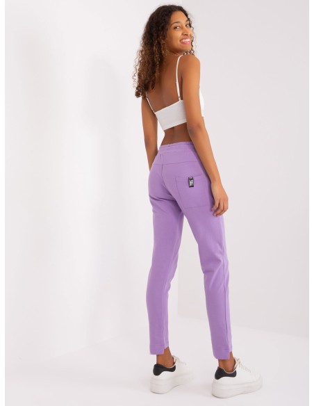Spodnie dresowe-RV-DR-8380.25P-jasny fioletowy