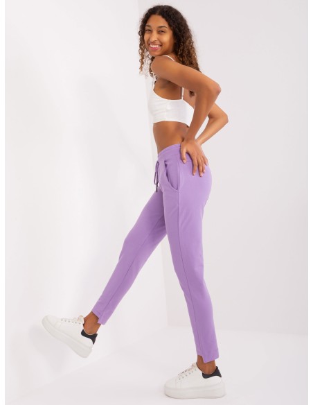 Spodnie dresowe-RV-DR-8380.25P-jasny fioletowy