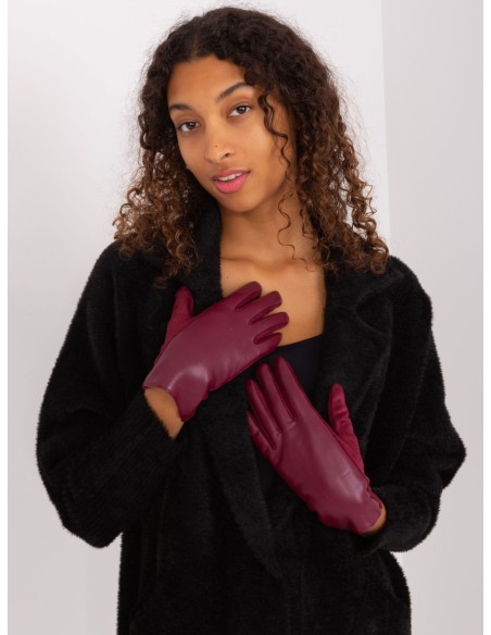 Rękawiczki-AT-RK-239501A.16-bordowy