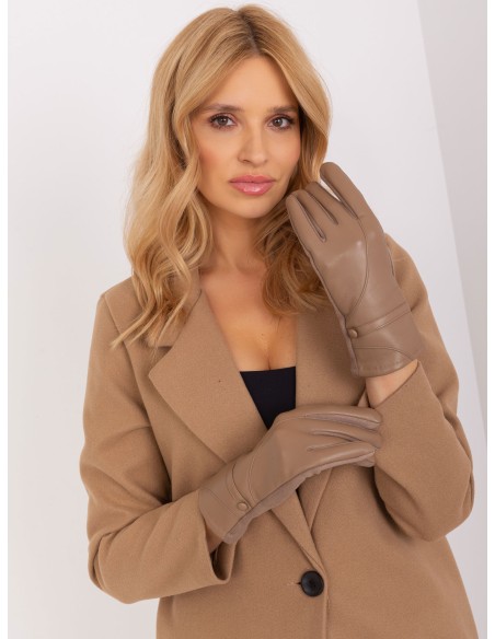 Rękawiczki-AT-RK-239802.28-ciemny bezowy