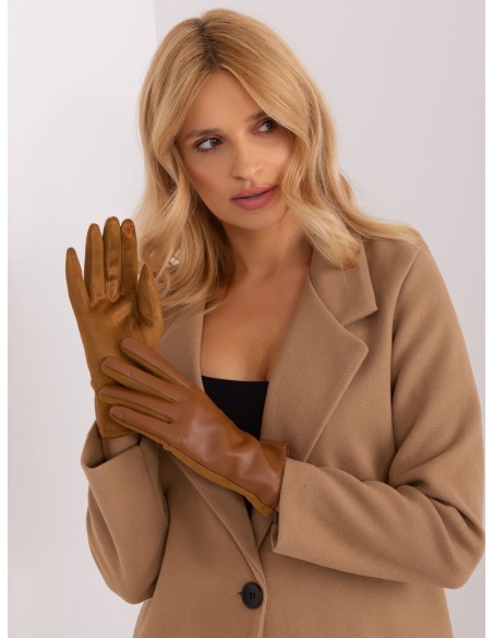 Rękawiczki-AT-RK-239501A.16-jasny brązowy