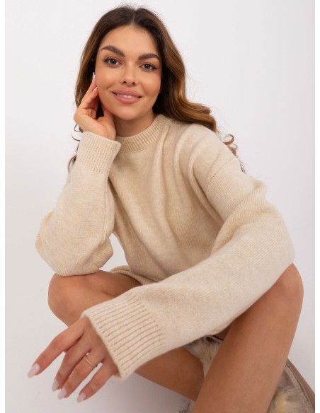 Sukienka-LC-SK-0568.01P-jasny beżowy