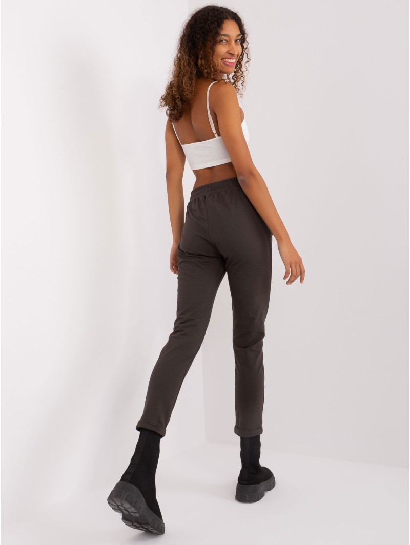 Spodnie dresowe-RV-DR-7517.22-khaki Spodnie dresowe-RV-DR-7517.22-khaki