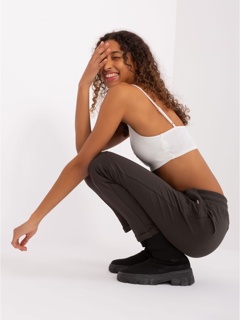 Spodnie dresowe-RV-DR-7517.22-khaki Spodnie dresowe-RV-DR-7517.22-khaki