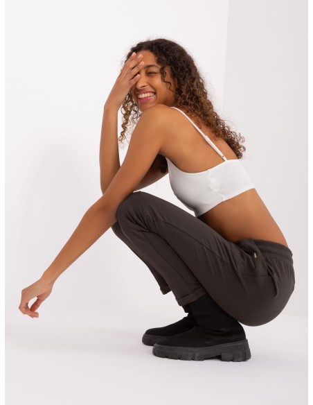 Spodnie dresowe-RV-DR-7517.22-khaki