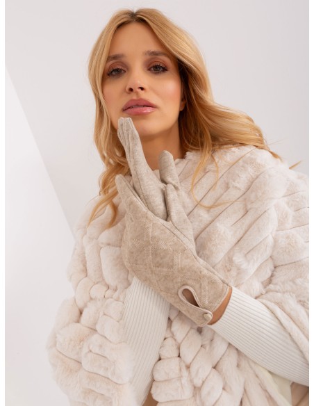 Rękawiczki-AT-RK-239502.87-beżowy