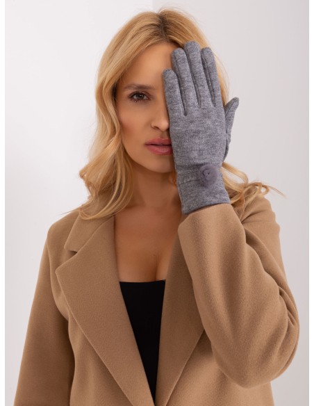 Rękawiczki-AT-RK-23904.26-ciemny szary