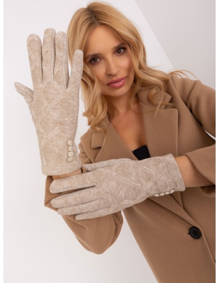 Rękawiczki-AT-RK-239302.10X-beżowy