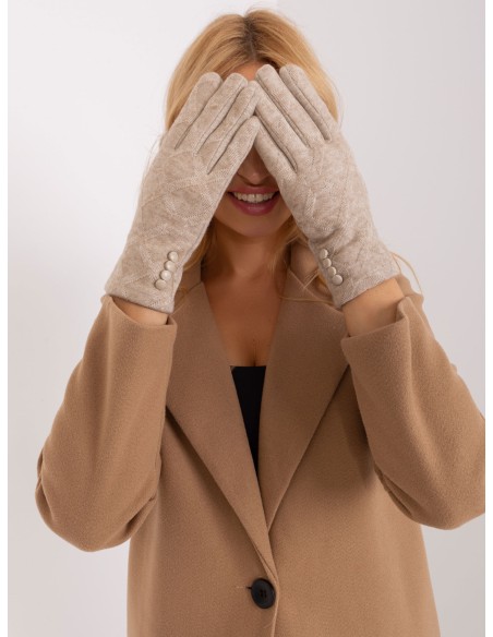 Rękawiczki-AT-RK-239302.10X-beżowy