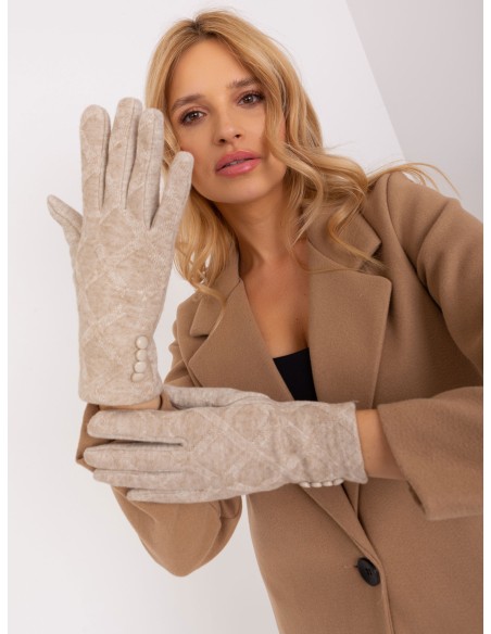 Rękawiczki-AT-RK-239302.10X-beżowy