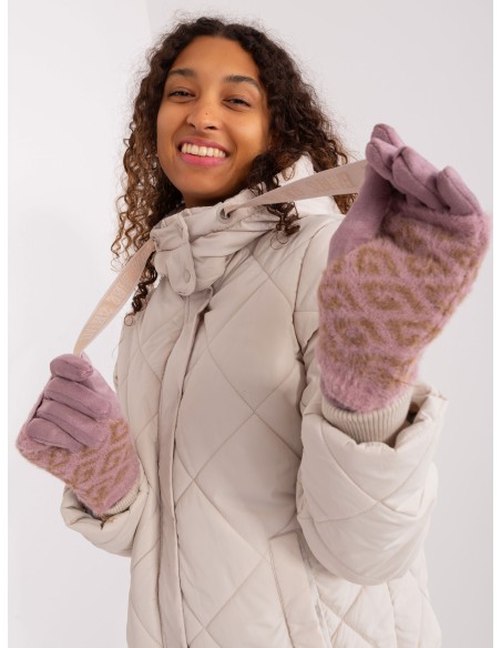 Rękawiczki-AT-RK-2310.61-ciemny różowy