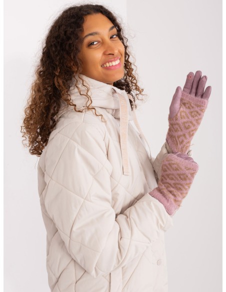 Rękawiczki-AT-RK-2310.61-ciemny różowy