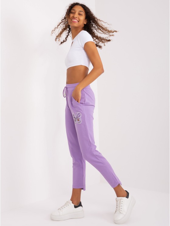 Sportiniai kelnaitės-RV-DR-8835.10-violetinė 2