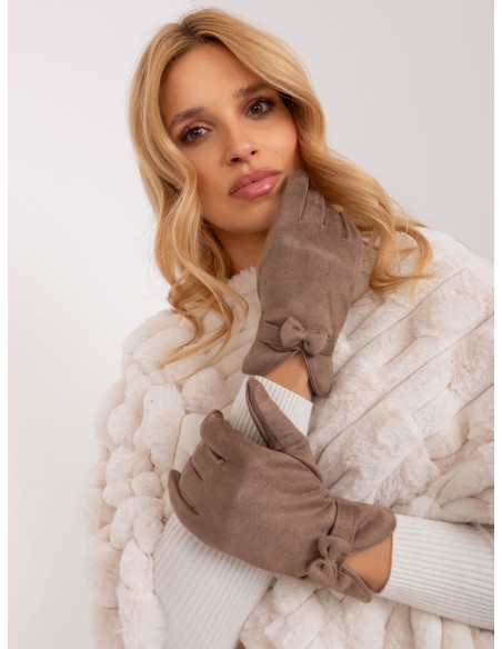 Rękawiczki-AT-RK-9003A.85-ciemny bezowy