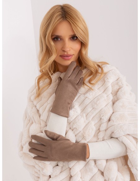 Rękawiczki-AT-RK-2370.99-ciemny bezowy