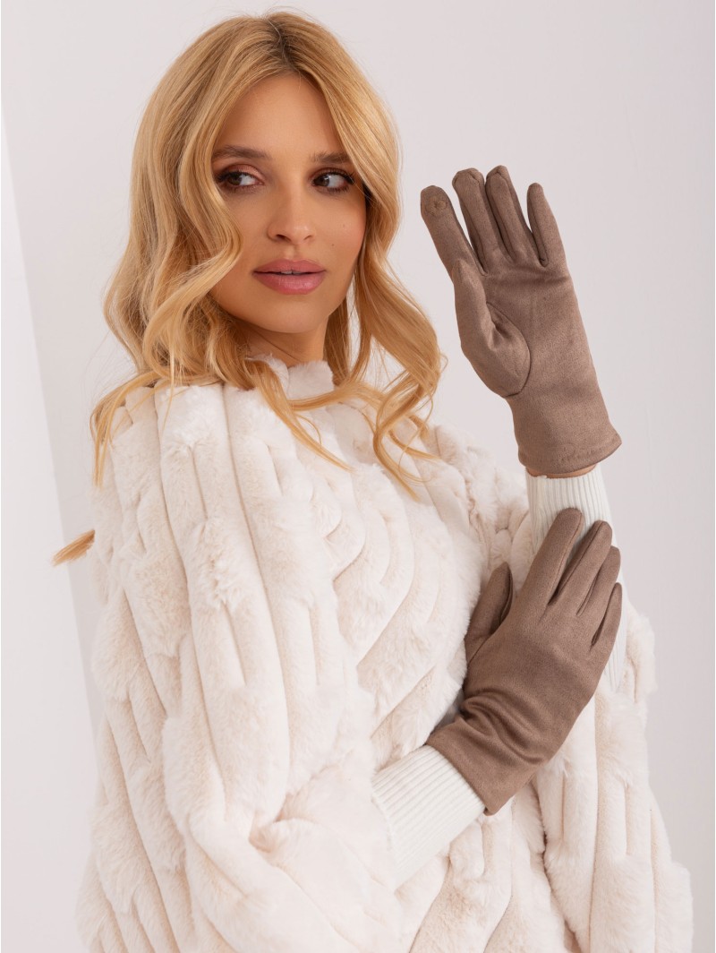 Rękawiczki-AT-RK-2370.99-ciemny bezowy Rękawiczki-AT-RK-2370.99-ciemny bezowy