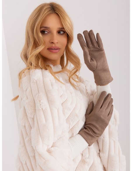 Rękawiczki-AT-RK-2370.99-ciemny bezowy