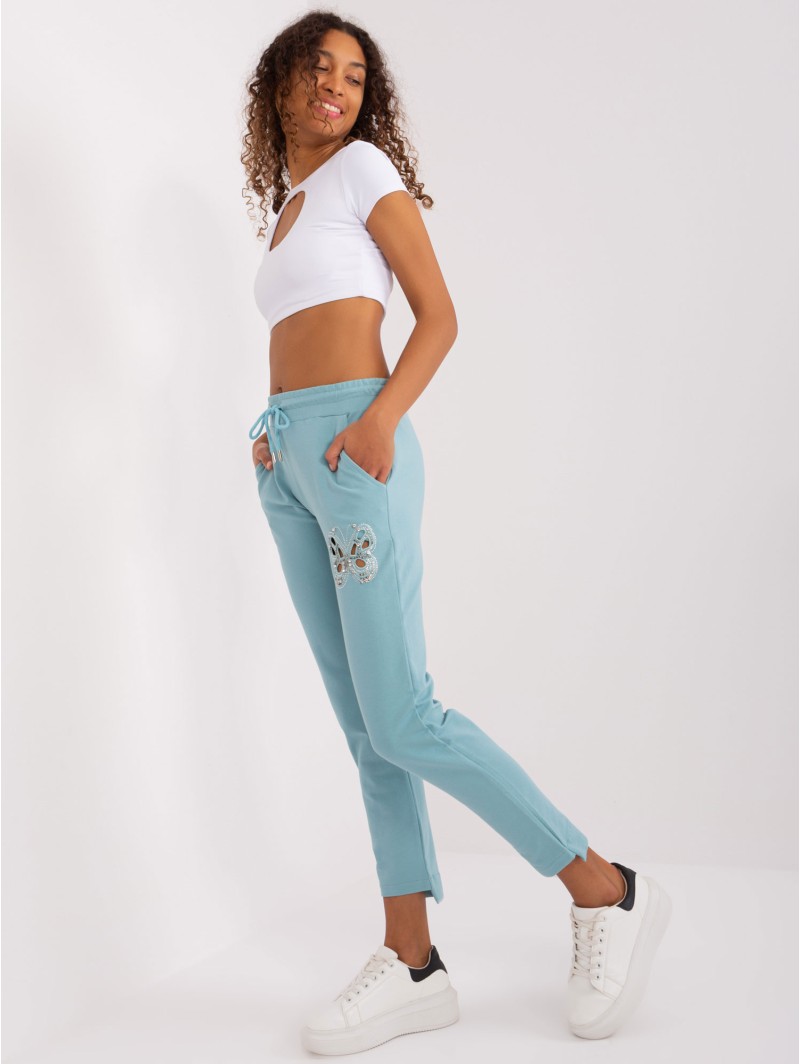 Spodnie dresowe-RV-DR-8835.10-pistacjowy Spodnie dresowe-RV-DR-8835.10-pistacjowy