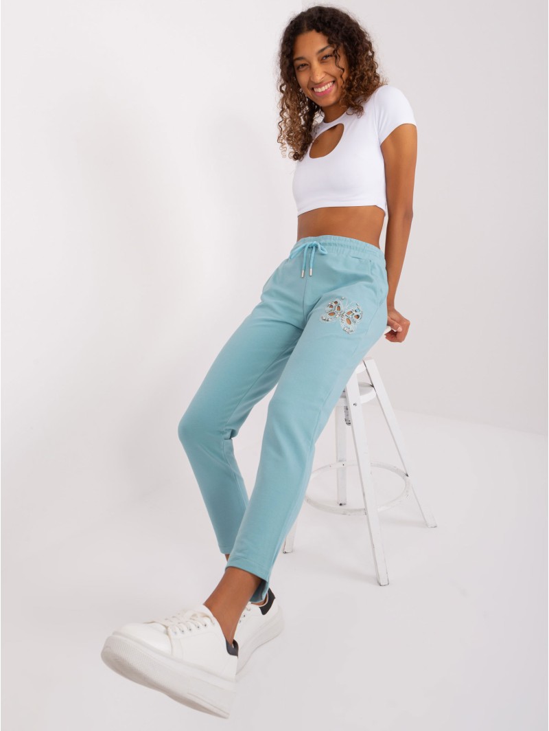 Spodnie dresowe-RV-DR-8835.10-pistacjowy Spodnie dresowe-RV-DR-8835.10-pistacjowy