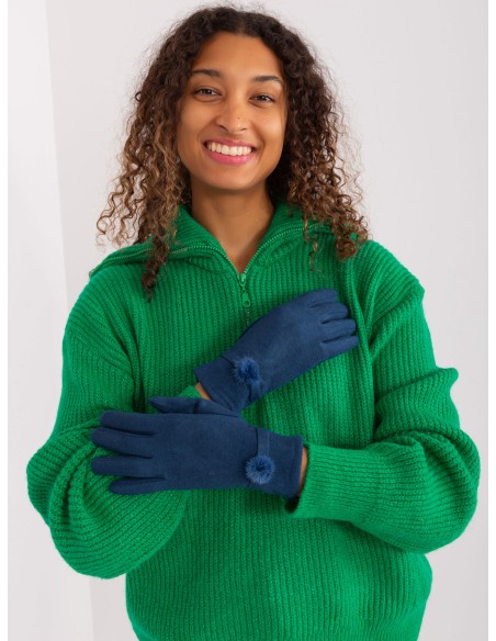 Rękawiczki-AT-RK-23904.27-ciemny niebieski