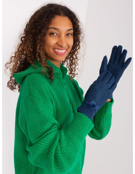 Rękawiczki-AT-RK-23904.27-ciemny niebieski